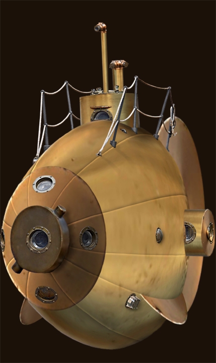 Creation of Steampunk submarines: Step 11